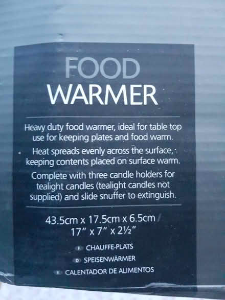 Photo of free Food warmer (W5 Ealing / Montpelier) #4