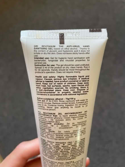 Photo of free Hand sanitising gel (SK7) #2