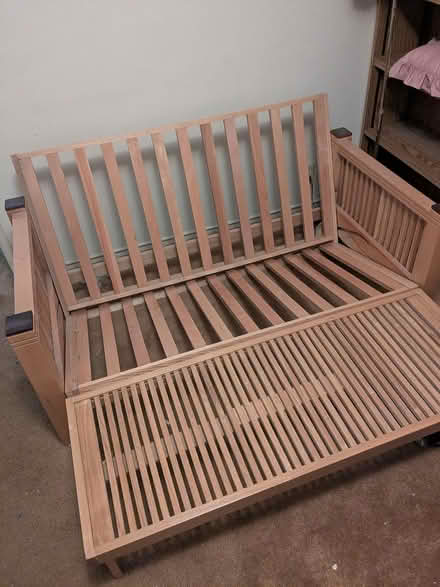 Photo of free Futon frame (no mattress) (San Mateo - 26th & Alameda) #1