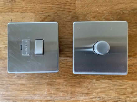 Photo of free Single brushed steel switches (Poynton SK12) #2