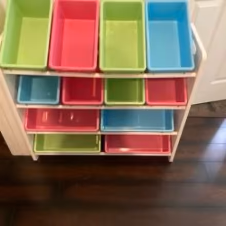 Photo of free Shelf w/ bins for toys, other items (Eastlake) #1