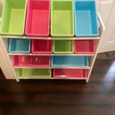 Photo of free Shelf w/ bins for toys, other items (Eastlake) #1