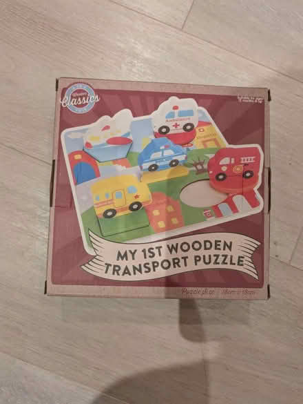 Photo of free Brand new in box wooden baby puzzle (Cranfield MK43) #1
