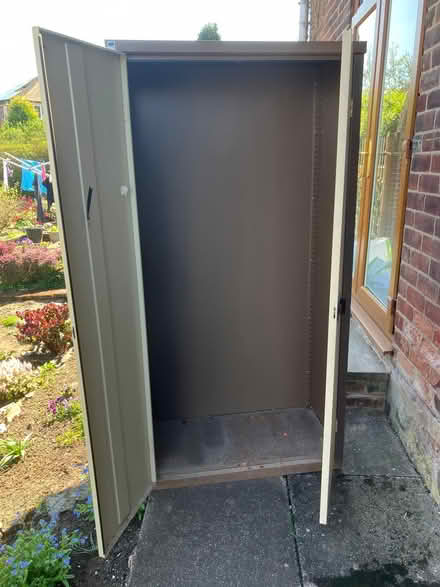 Photo of free Tall metal cupboard (Basford ST5) #2