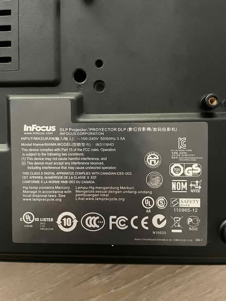 Photo of free 2x InFocus IN3118 video projectors (Dr Phillips) #1