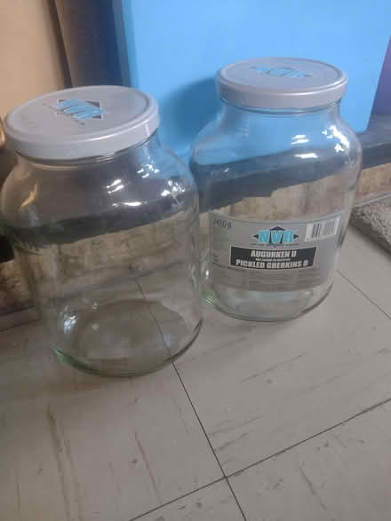 Photo of free Large jars with lids (Weston) #3