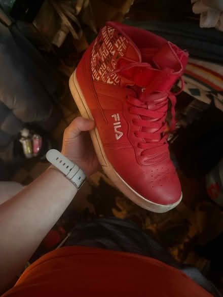 Photo of free Red high tops , 7.5 men’s (12th & passyunk) #2