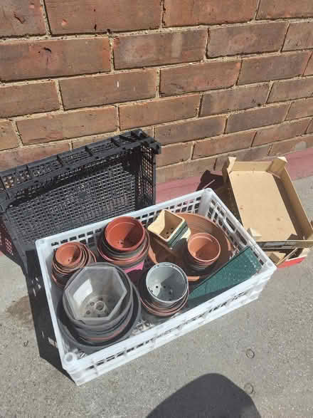 Photo of free Plastic plant pots and crates (IG11 Barking) #1