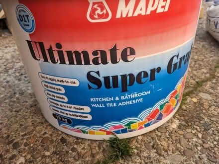 Photo of free Tile adhesive (Middlewood S35) #1