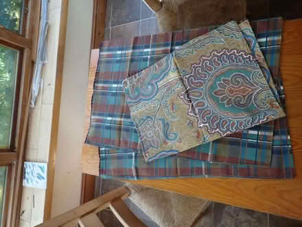 Photo of free Bold patterned King size bed set (Fairfield LA1) #1