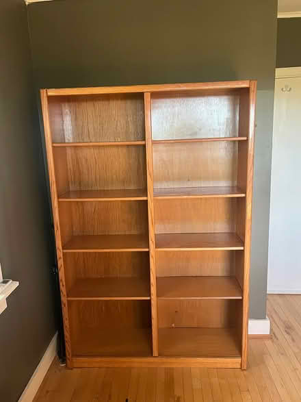 Photo of free Wood book case (North Hancock) #1