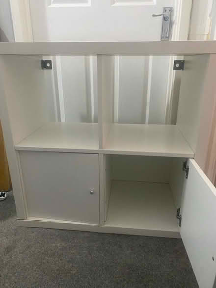 Photo of free WHITE Ikea 4 cubed Kalix Storage unit (Whins of Milton FK7) #1