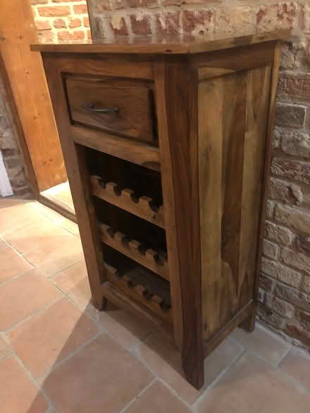 Photo of free Wooden butcher block / wine rack (Great Bardfield, CM7) #2