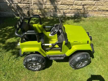 Photo of free 12v Electric ride on green jeep (Gleadless S12) #2