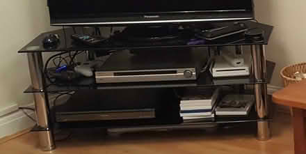 Photo of free Tv stand black glass- disassembled (Hatch Warren RG22) #1
