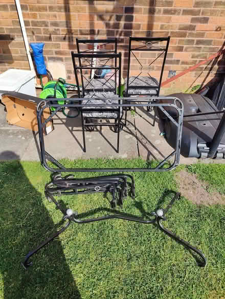 Photo of free Rectangle Glass Dining Table & 5 Chairs (Roby L36) #1