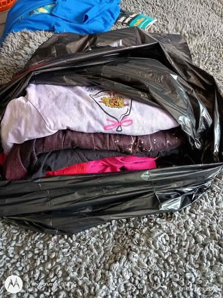 Photo of free Black bag full of t-shirts (Drylaw EH4) #1