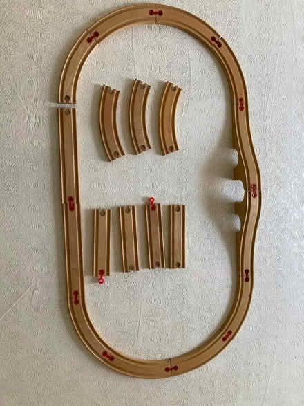 Photo of free wooden train tracks (Spring Hill, Somerville) #1