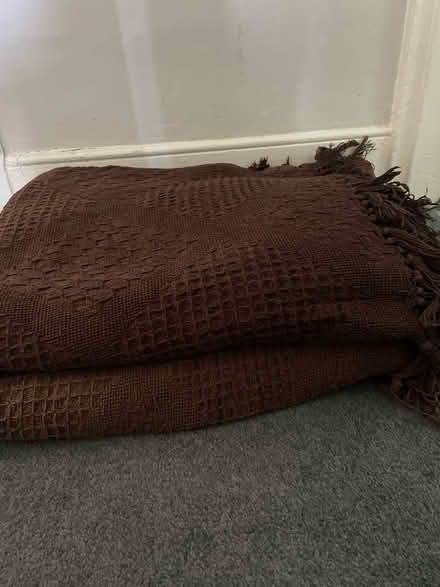 Photo of free Two large brown throws (Woodford green) #1