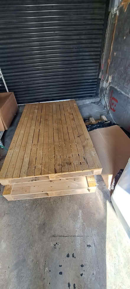 Photo of free 3 pallets, wooden box, and some cardboard boxes (Romford RM1) #1