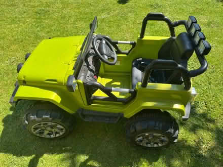 Photo of free 12v Electric ride on green jeep (Gleadless S12) #3