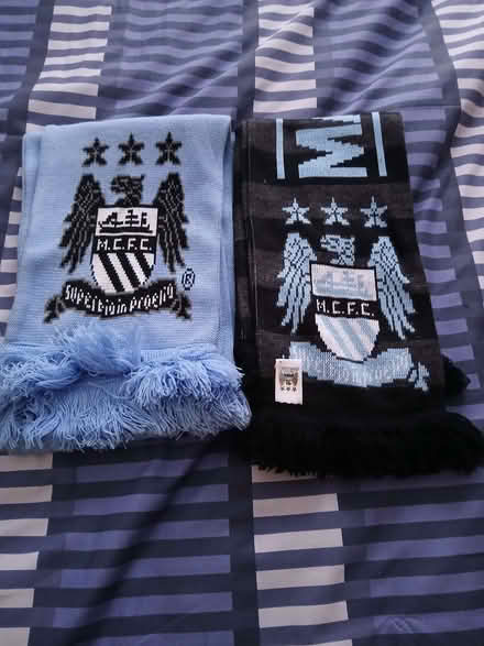 Photo of free Set of 2 man city fc scarves. (Springburn G21) #1
