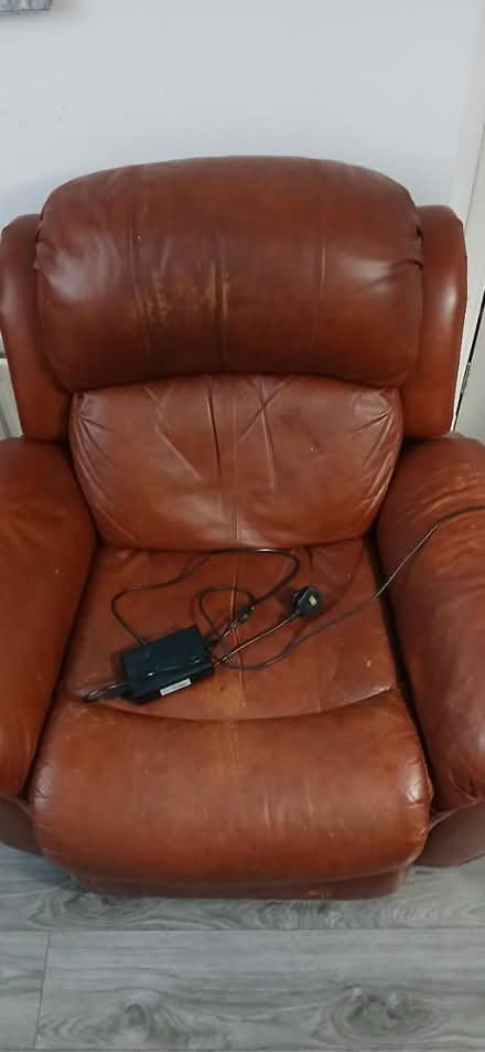 Photo of free Brown/Tan Electric Recliner Chair (Paisley PA3) #1