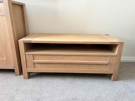 Photo of free M&S Oak TV/Media bench (AB51) #2