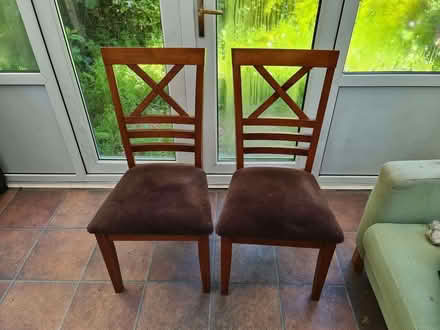 Photo of free 2x Dining Chairs (Bradley Fold BL3) #1