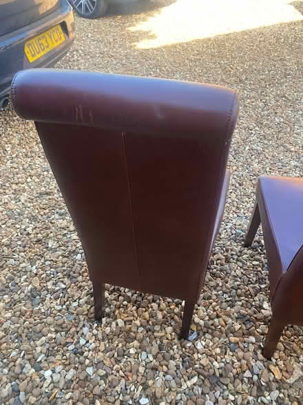 Photo of free 4 x Leather dining chairs (NN7) #3