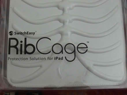 Photo of free White IPAD Cover with Rib Cage Effect (Coppull PR7) #2