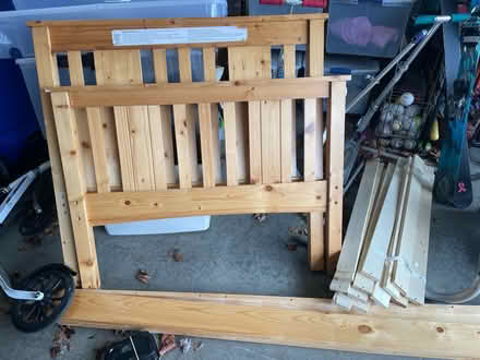 Photo of free Twin bed with mattress (Florence, MA) #1