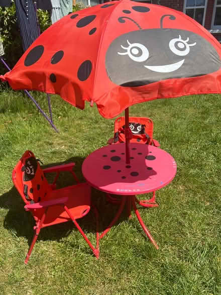 Photo of free Childrens ladybird table and chairs (Hampden Park) #1