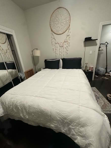 Photo of free White queen comforter (Alameda) #1