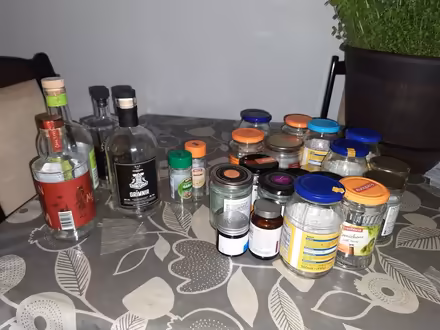 Photo of free Glass bottles and jars (Next to cross keys pub OX10) #1