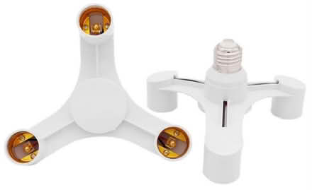 Photo of free Two 3-way E27 light bulb adapters (Caversham RG4) #1