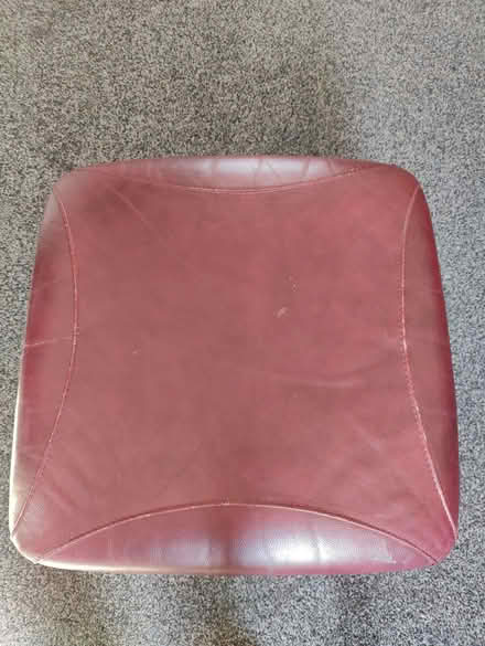 Photo of free Red Leather Pouffee (Roby L36) #1