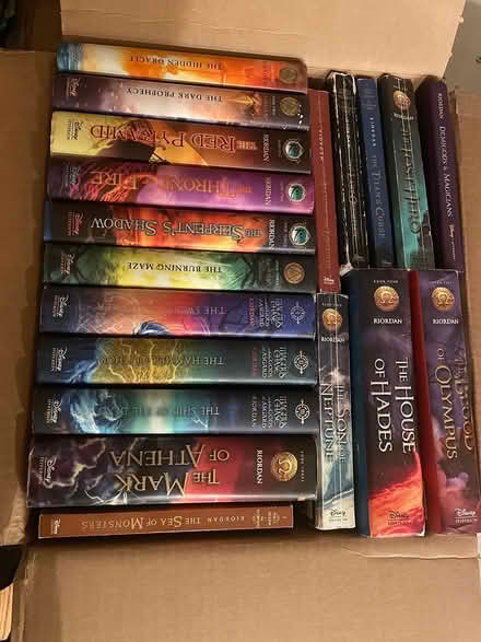 Photo of free Rick Riordan book collection (Babylon, NY) #1