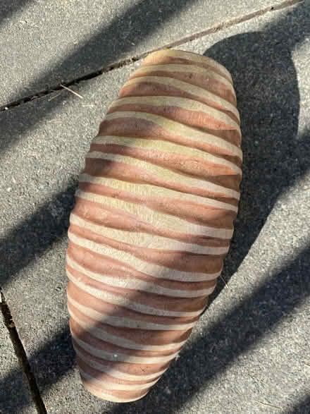 Photo of free Wooden stripy vase (Southport PR8) #1