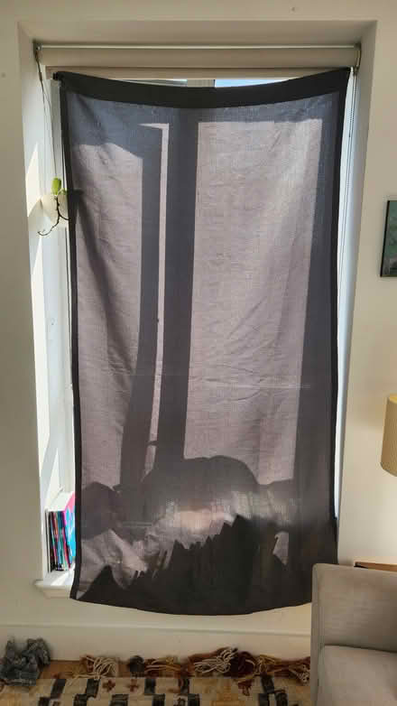 Photo of free Grey curtains (not blackout) x2 (East Williamsburg) #1