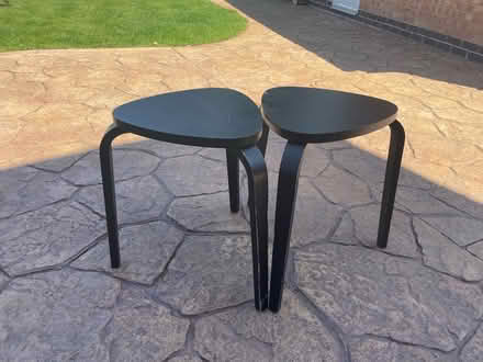 Photo of free 2 x black ikea stools (Attenborough NG9) #1