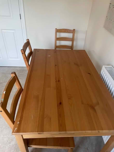 Photo of free Dining table with 4 chairs (Appleton) #1