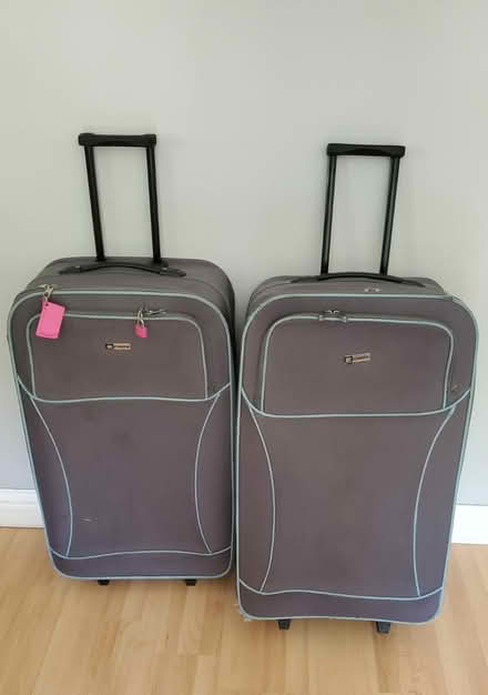 Photo of free 2 older style suitcases (Stevenage, Great Ashby, SG1) #1