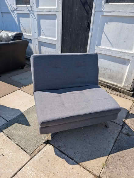 Photo of free Two dark grey foldable loveseats (Eastham CH62) #2