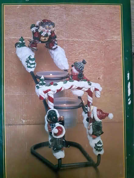 Photo of free skiing snowman candle holder (near Britannia Plaza) #1
