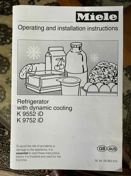 Photo of free Integrated Miele Fridge (SW197LR) #2