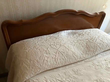 Photo of free Full size headboard footboard bed (Woburn) #2