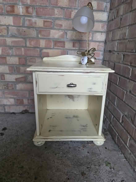 Photo of free Bedside table and lamp (Cyncoed, CF23) #1