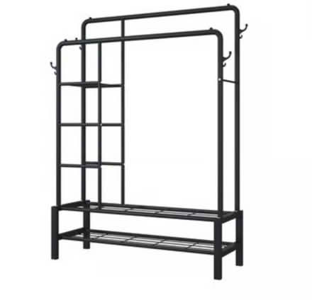 Photo of free Large Clothing rack with shelves (Hornsey N8) #1