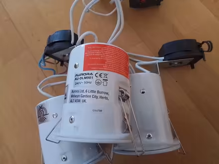 Photo of free 4x 240v Aurora White fire rated downlighters (North Town SL6) #2